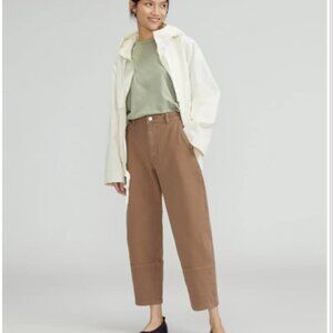 Everlane The Utility Barrel Pant Size 4 Toasted Coconut NWOT